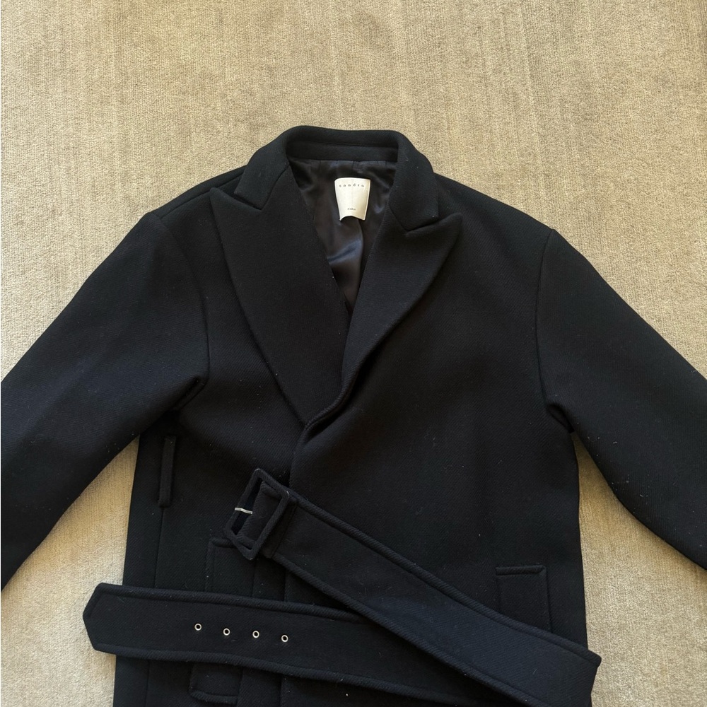 Sandro oversized black coat